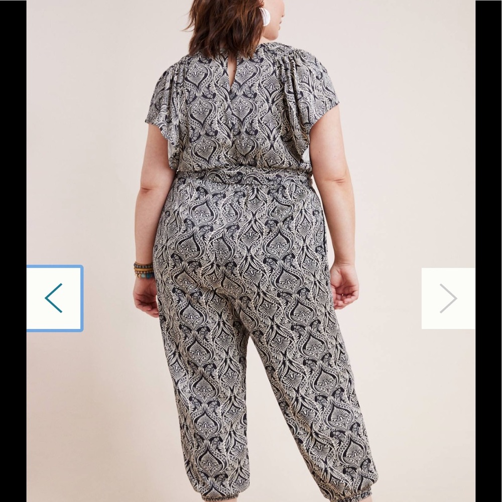 NEW Anthropologie Zadie Satin Jumpsuit Size 14